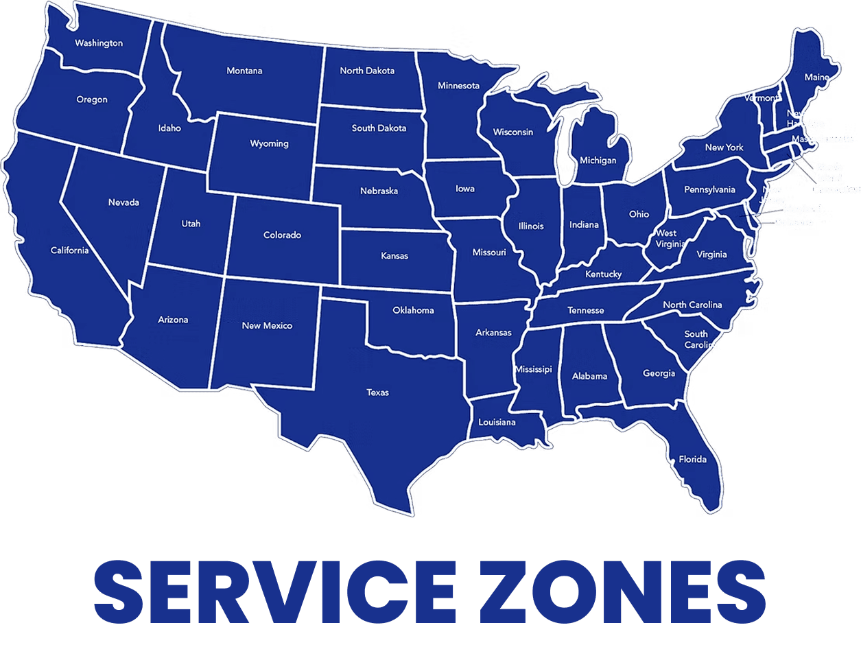 Service Zones - Elan Fuels