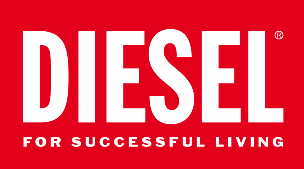 Red banner with diesel tagline