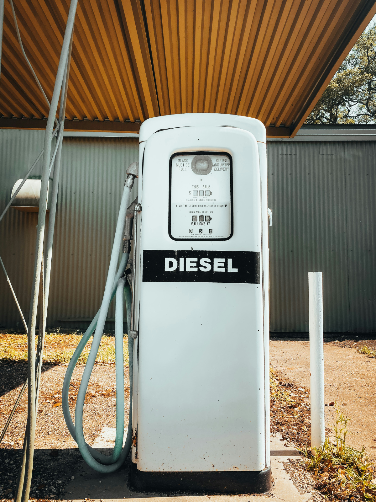 vintage diesel fuel dispenser