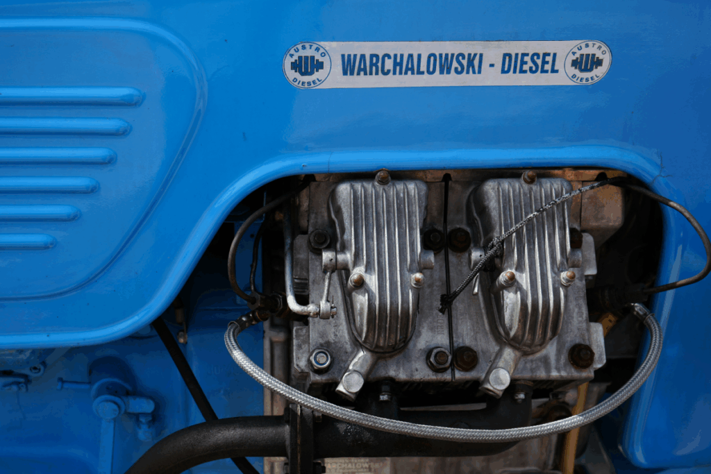 Blue diesel generator