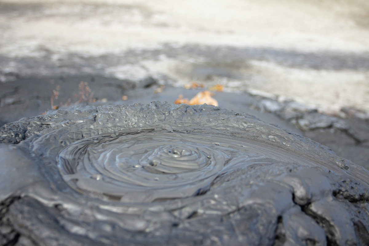 Oil mix with mud