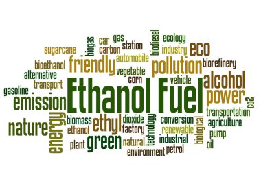 Ethanol illustrator concept with ethanol features
